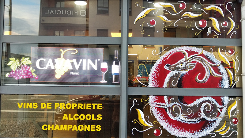 Décoration de vitrine